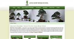 Desktop Screenshot of johnhanbybonsai.co.uk