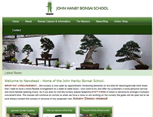 Tablet Screenshot of johnhanbybonsai.co.uk